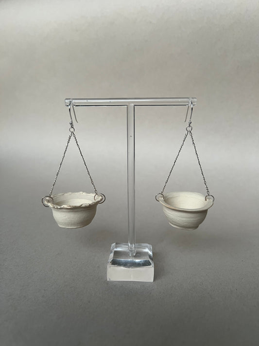 miska earrings - bone 1